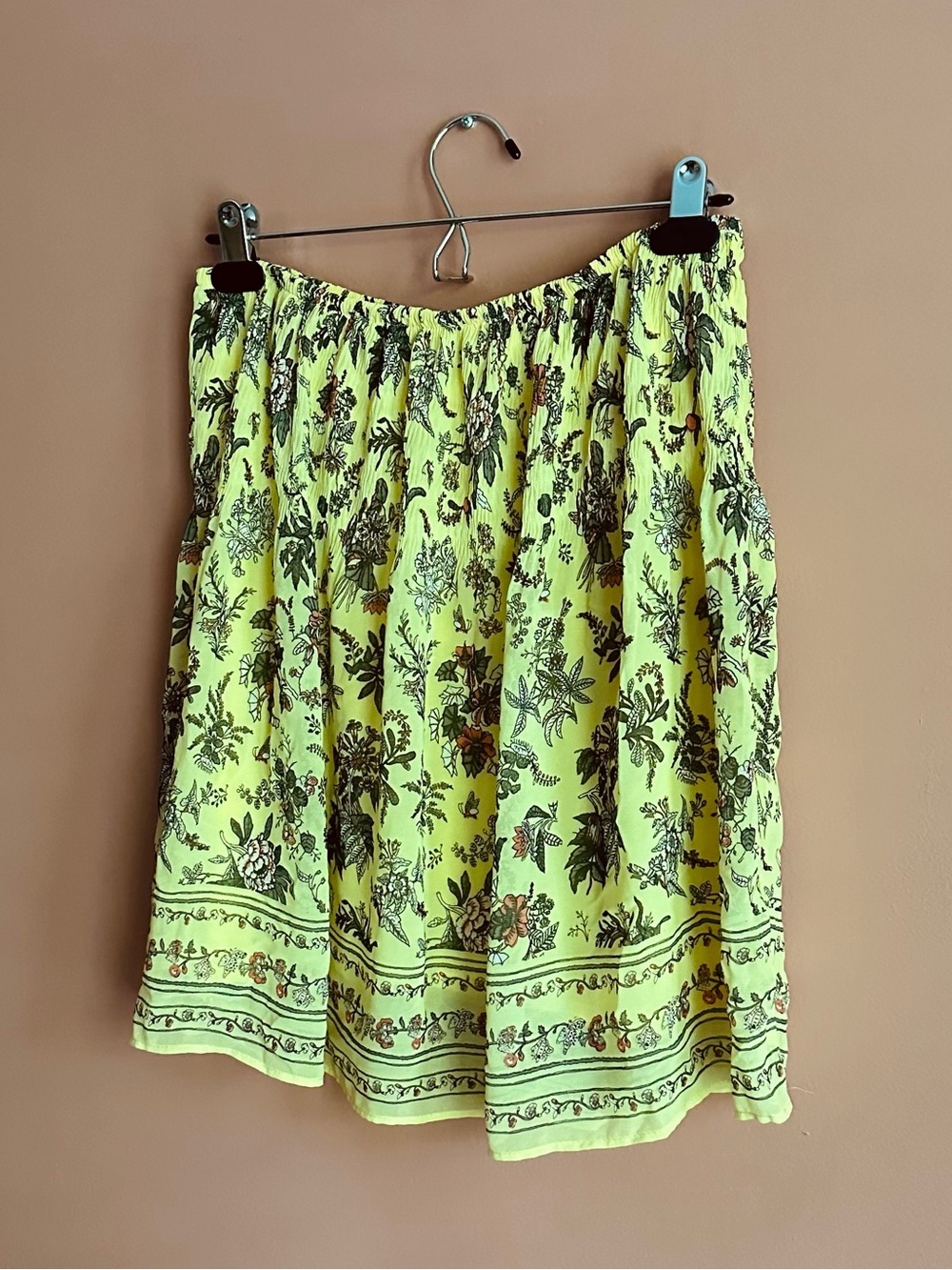 Max Studio Yellow Floral Mini Skirt - Picture 4 of 6